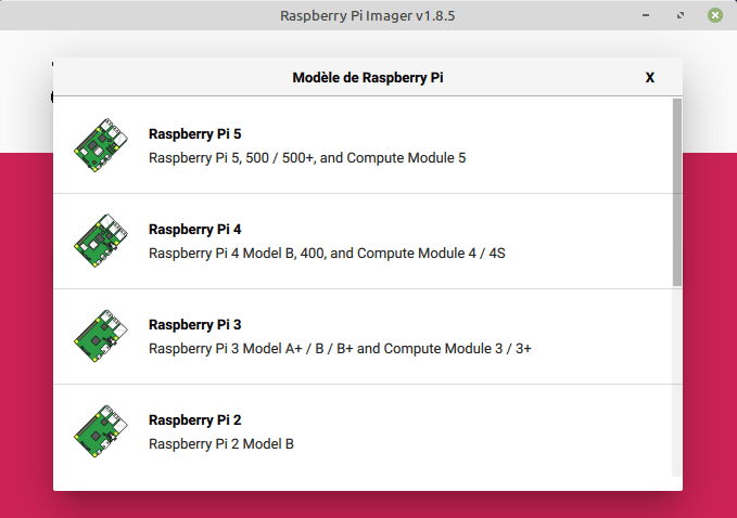 Imager Raspberry Pi