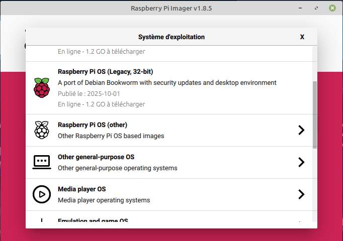 Imager Raspberry Pi